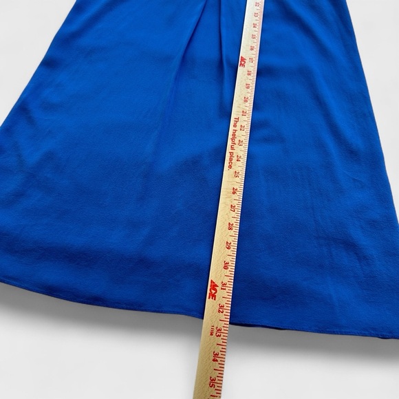 Alice + Olivia Silk Mini Dress Women’s Small Blue Fierra Shift Lined Y-Back - Picture 7 of 14